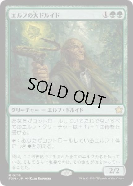 画像1: 【JPN/FDN】エルフの大ドルイド/Elvish Archdruid [緑] 『R』 (1)
