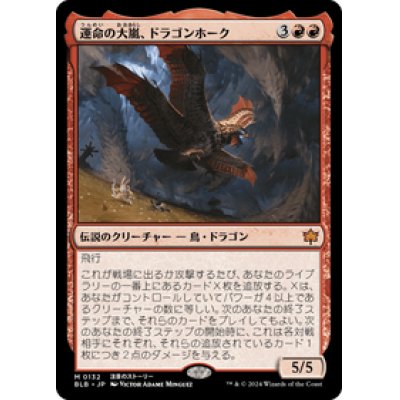 画像1: 【JPN/BLB】運命の大嵐、ドラゴンホーク/Dragonhawk, Fate's Tempest  [赤]『M』