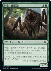 【JPN/BRO】穴掘り剃刀大口/Burrowing Razormaw [緑] 『C』