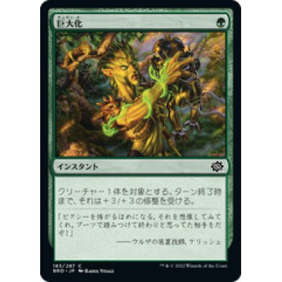 画像1: 【JPN/BRO】巨大化/Giant Growth [緑] 『C』