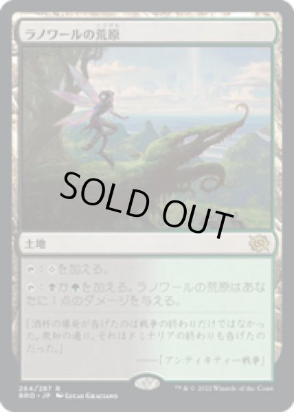 画像1: 【JPN/BRO】ラノワールの荒原/Llanowar Wastes [土地] 『R』 (1)