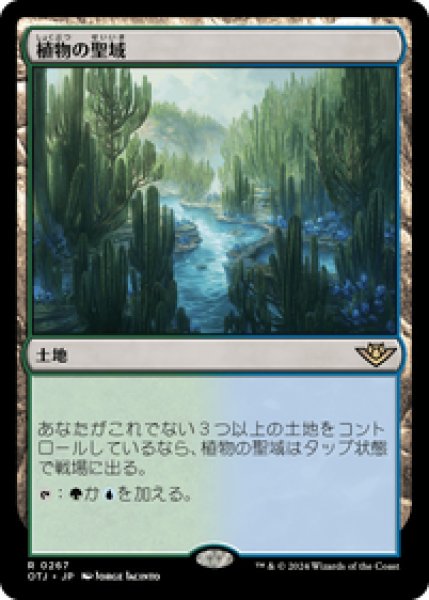 画像1: 【JPN/OTJ】植物の聖域/Botanical Sanctum [土地] 『R』 (1)