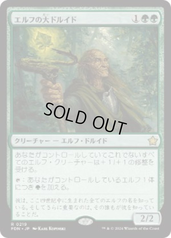 画像1: 【JPN/FDN】エルフの大ドルイド/Elvish Archdruid [緑] 『R』 (1)