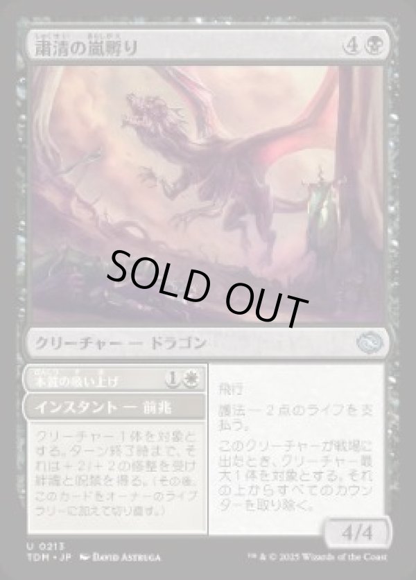 画像1: 【JPN/TDM】粛清の嵐孵り/Purging Stormbrood [黒] 『U』 (1)